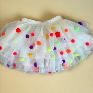 Baby Girl Pom Pom Birthday Tutu